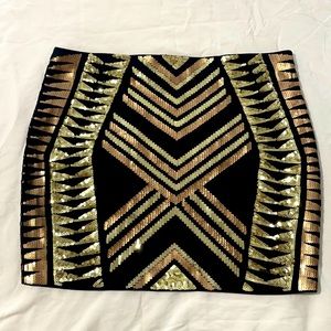 EXPRESS| Sequined Skirt